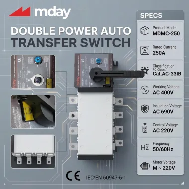 ATS CHUYỂN MẠCH 250A - 4P - HÃNG MDAY