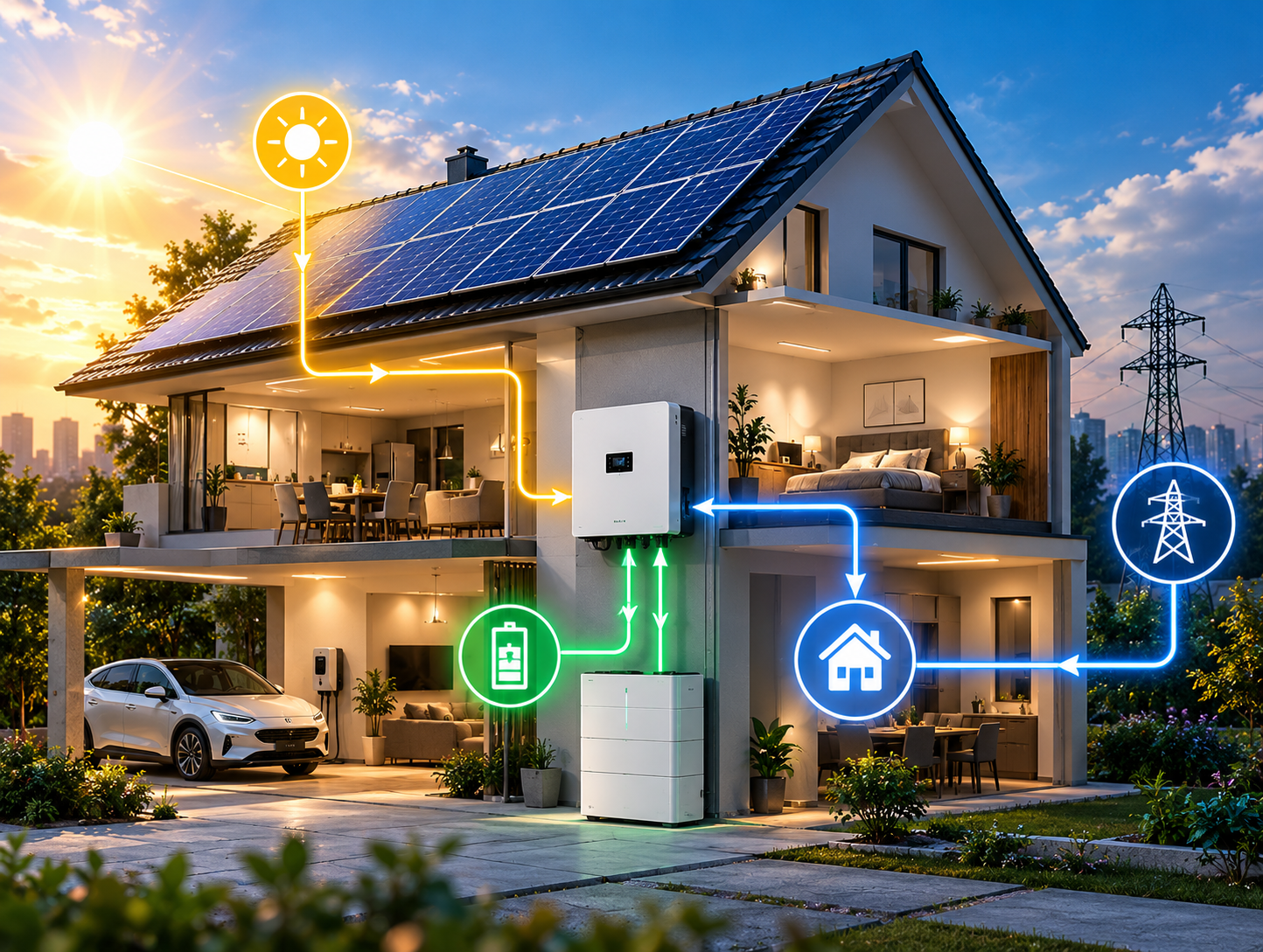 HỆ THỐNG HYBRID VÀ KHẢ NĂNG TỰ ĐỘNG BÙ ĐIỆN KHI THIẾU: HOẠT ĐỘNG NHƯ THẾ NÀO?
