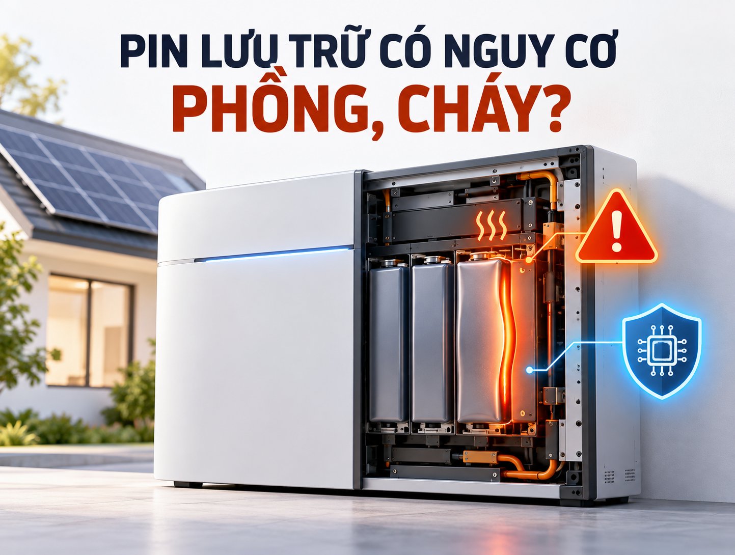 PIN LƯU TRỮ ĐIỆN MẶT TRỜI CÓ NGUY CƠ PHỒNG HAY CHÁY KHÔNG? 