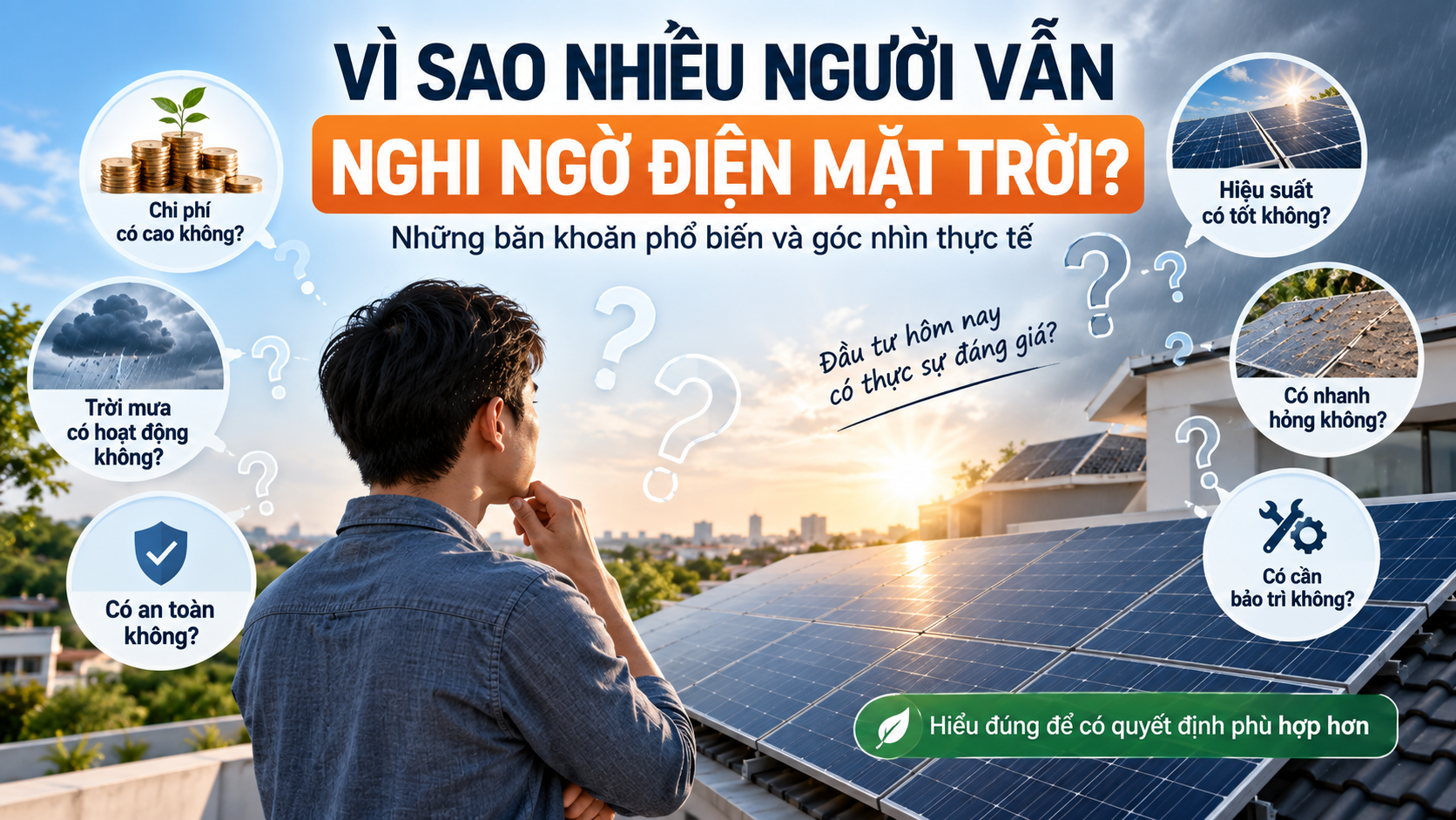 VÌ SAO NHIỀU NGƯỜI VẪN NGHI NGỜ ĐIỆN MẶT TRỜI?