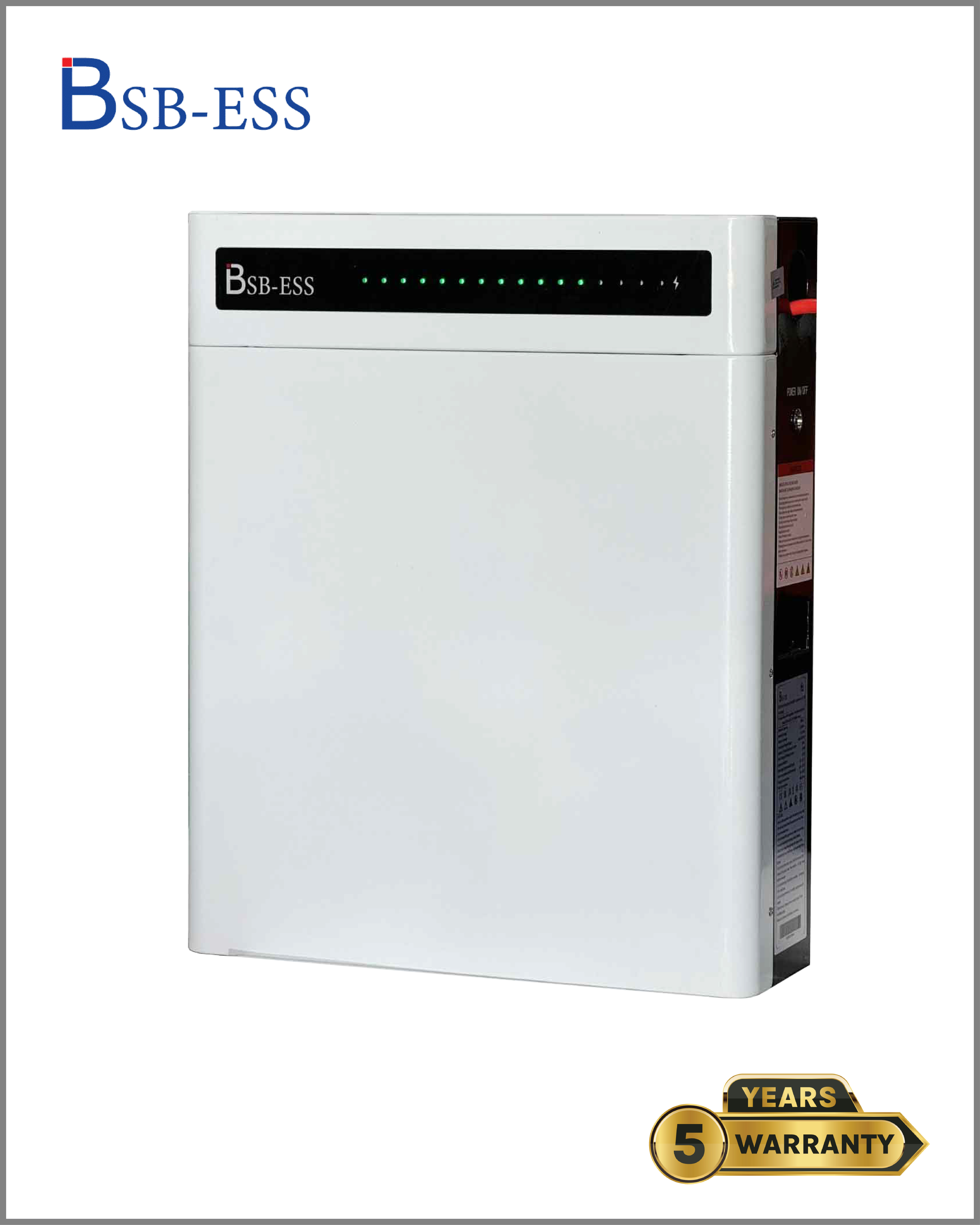 Pin lưu trữ (5.12) BSB-ESS 51.2V 100Ah - Luxury bản treo tường  6.000 Cycles.