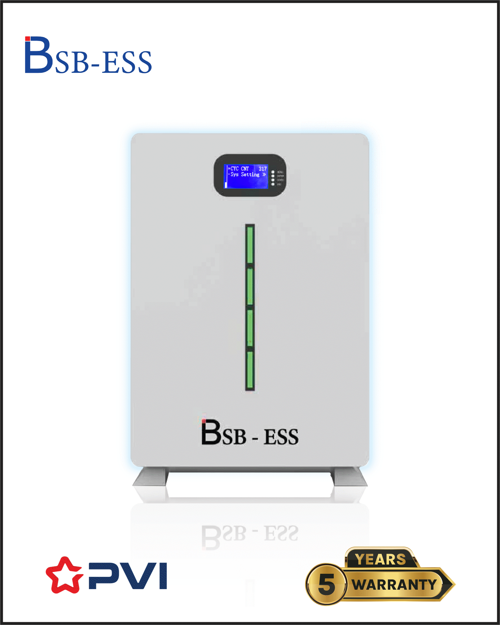 Pin lưu trữ (10.24kWh) BSB-ESS 51.2V 200Ah - Luxury Cao Cấp  6.000 Cycles.