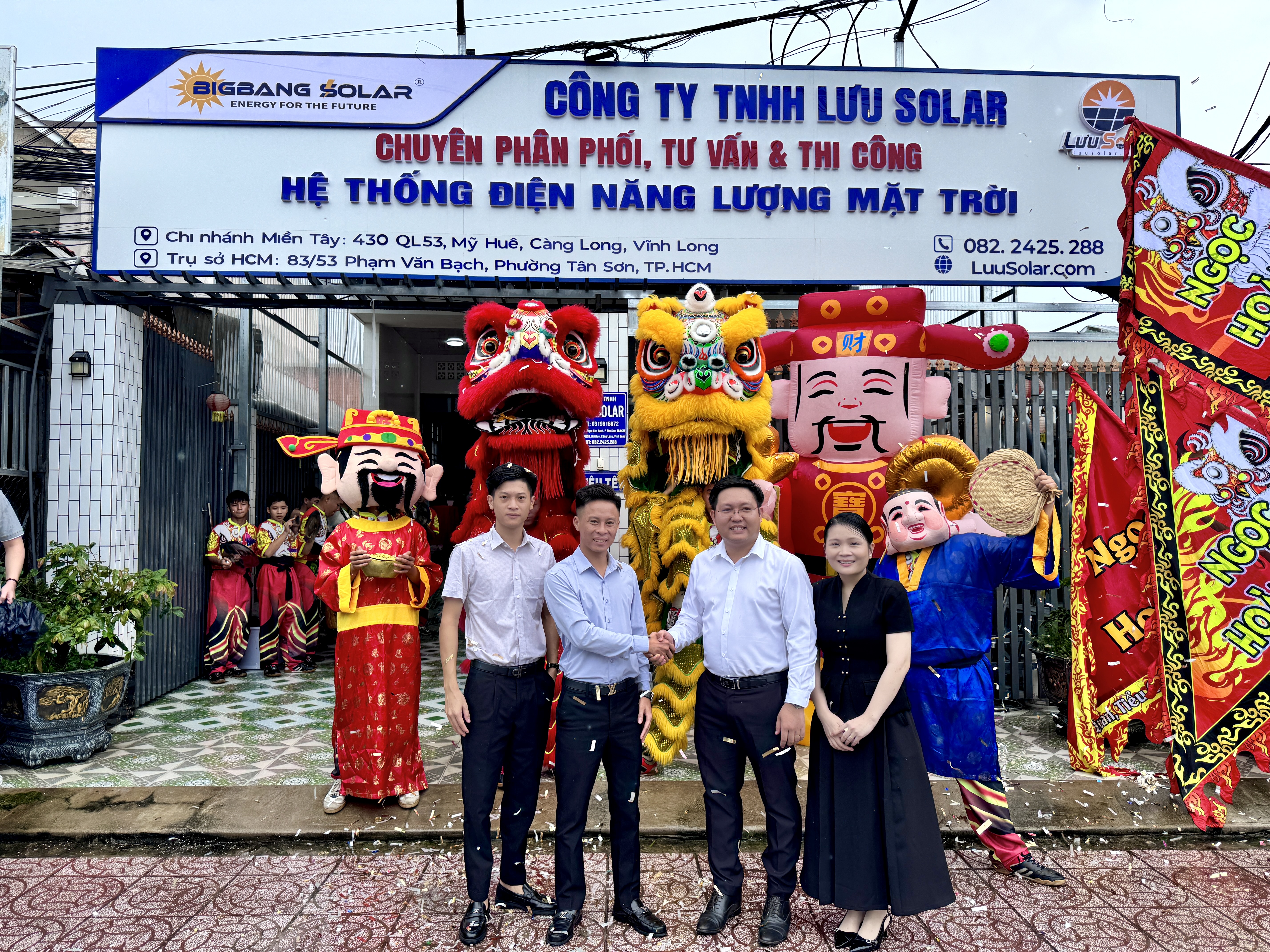 BIGBANG SOLAR CHÚC MỪNG ĐẠI LÝ ỦY QUYỀN CÔNG TY TNHH LƯU SOLAR KHAI TRƯƠNG CHI NHÁNH TẠI VĨNH LONG