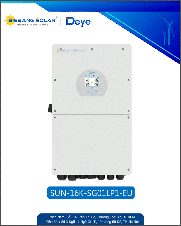 Deye 16Kw 1 Pha Inverter Hybrid 