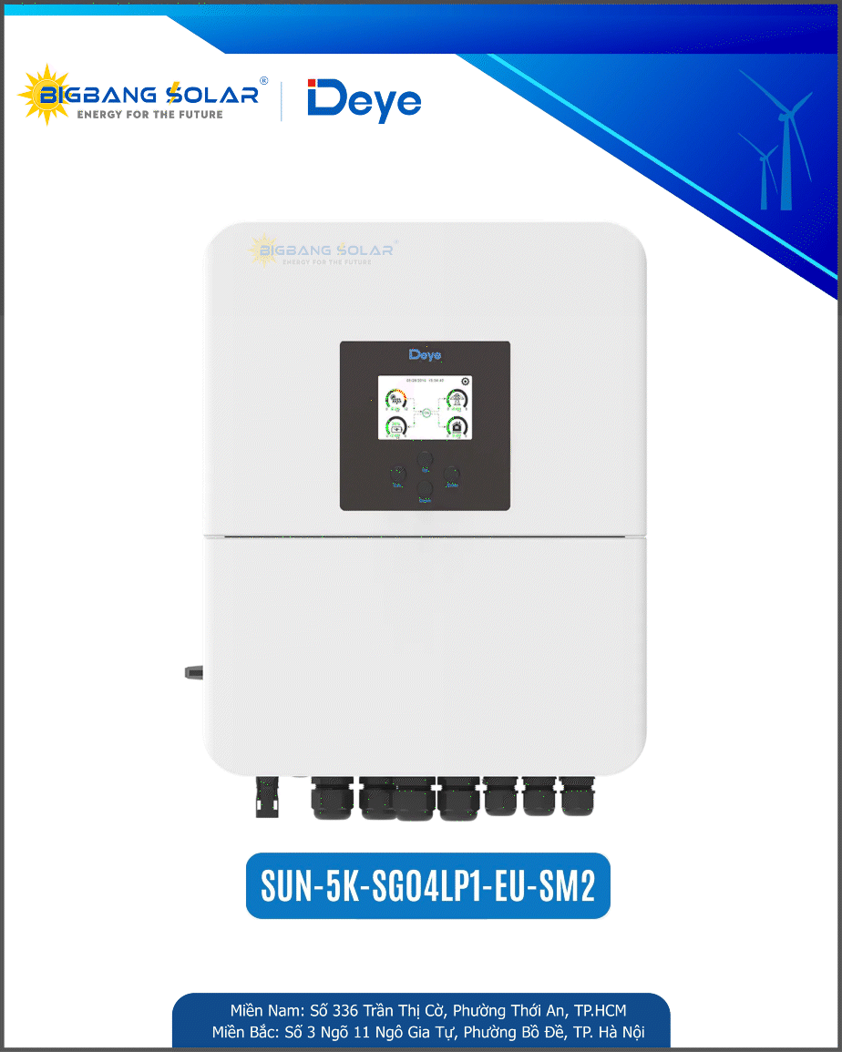 Deye 5Kw 1 Pha (SG04) Inverter Hybrid