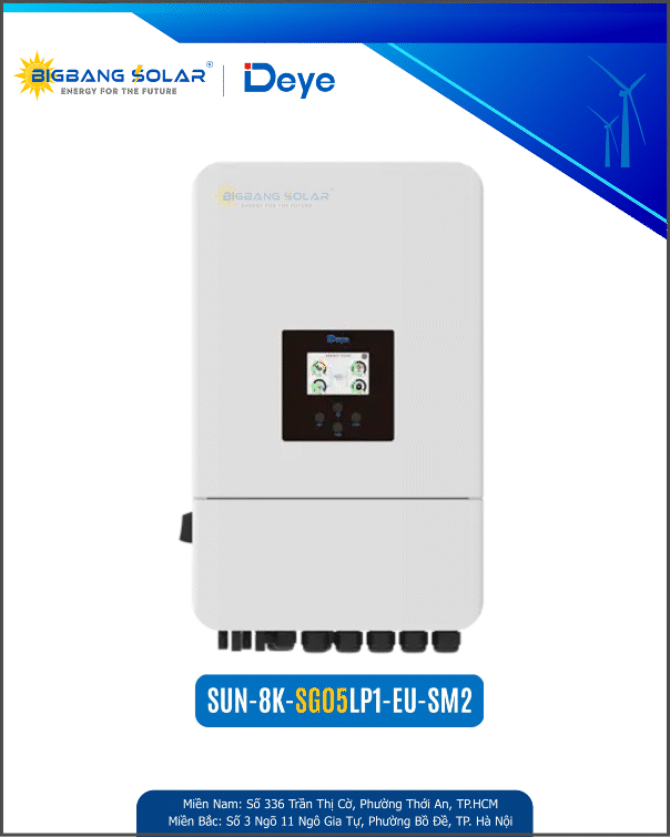 Deye 8Kw 1 Pha Inverter Hybrid