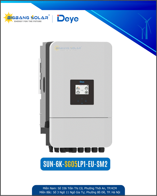 Deye 6Kw 1 Pha (SG05) Inverter Hybrid 